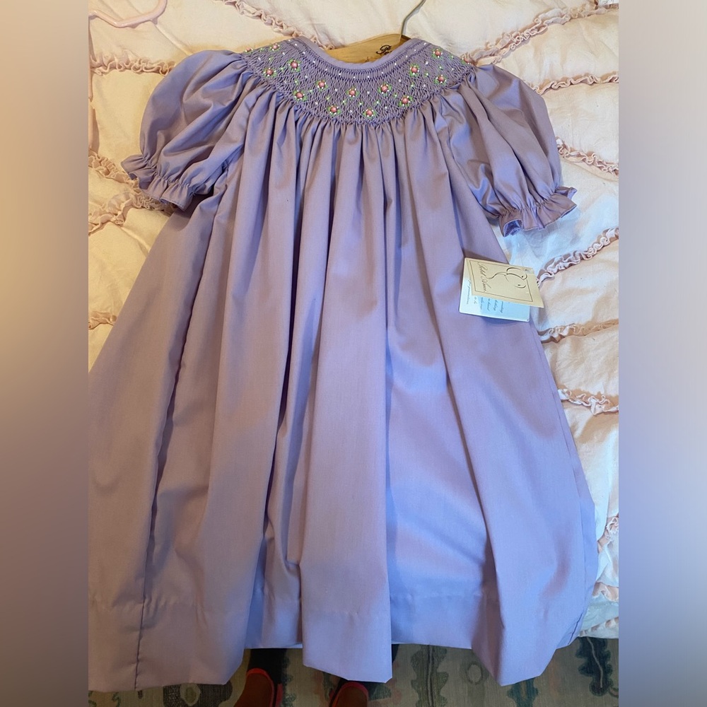 Purple smock dress